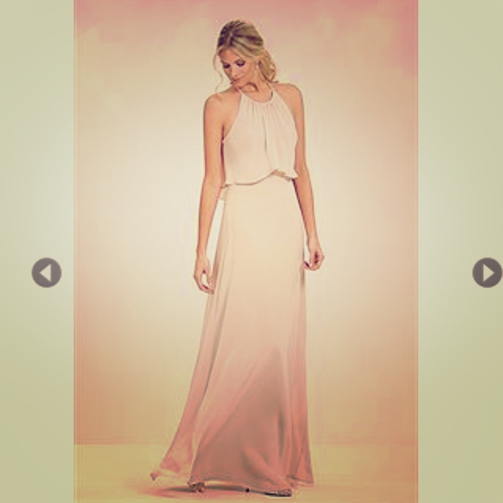 Jasmine bridal bridesmaids dress. Pretty in pink.